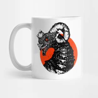 Red Sun Kaiju Mug